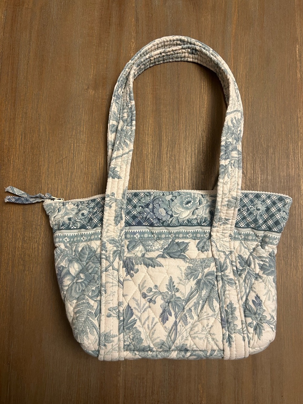 Vera Bradley Blue Toile Paddy Tote - Picture 2 of 10